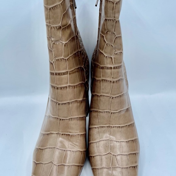 One Day Sale New Sam Edelman Fawn Leather Bootie Sz 10 - Picture 5 of 16